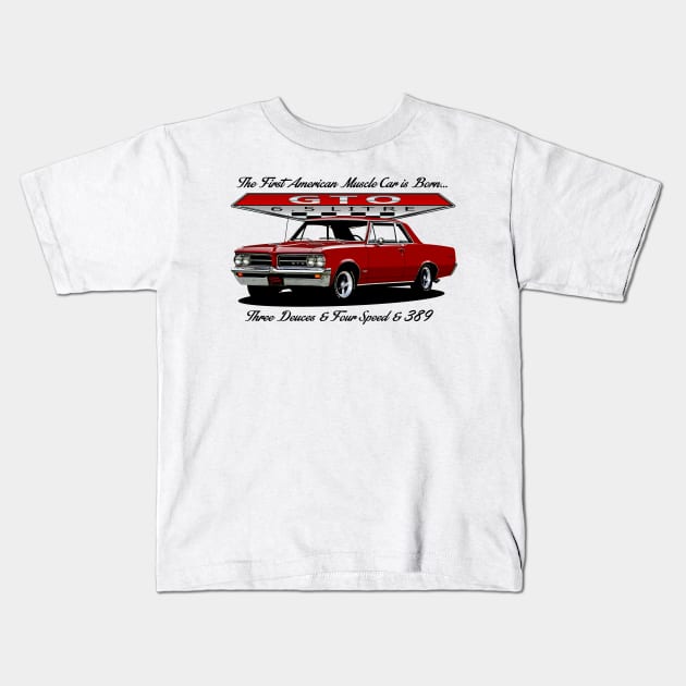 1964 GTO Kids T-Shirt by Chads